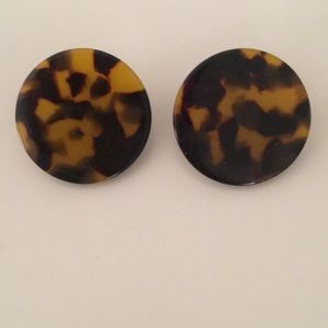 J Crew Tortoise Shell Stud Earrings